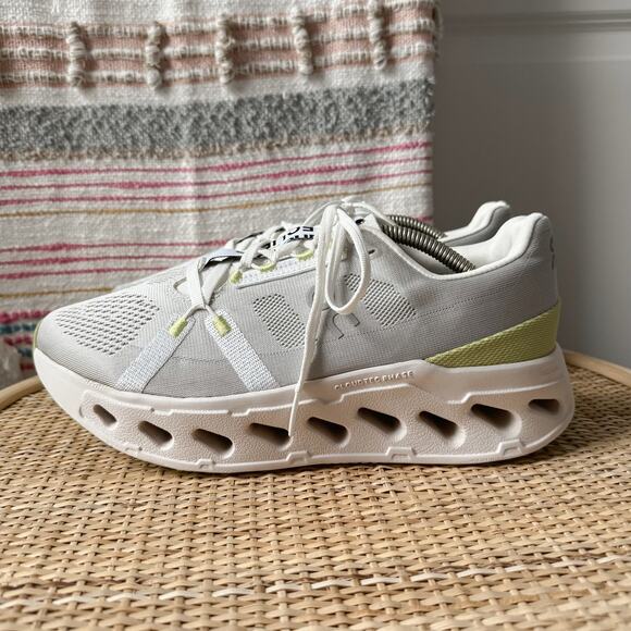 On Cloudeclipse Alloy White Sand Grey Road Running Walking Sneakers Women’s 9.5 - Picture 4 of 8